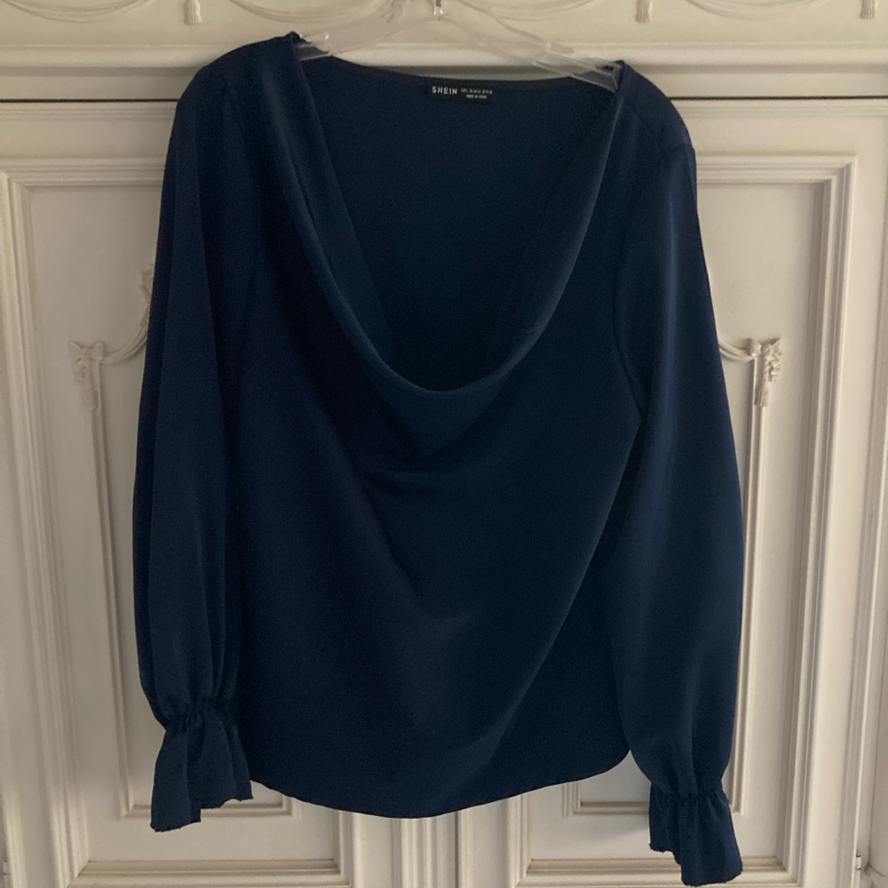 Navy Blue Women’s Blouse